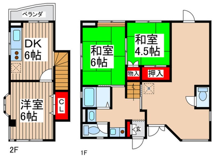 間取図 ハイツ飛鳥