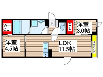 間取図 グランデュール新検見川