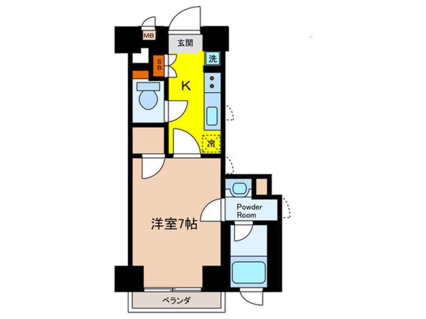 間取図 レディアス調布国領（104）