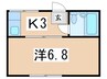 コーポイシカワ 1Kの間取り