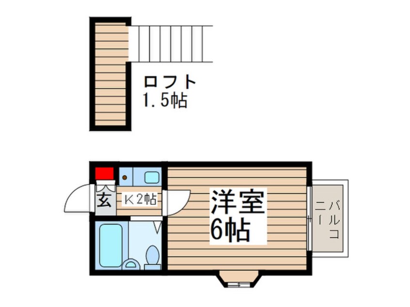 間取図 ジュネパレス柏第１７