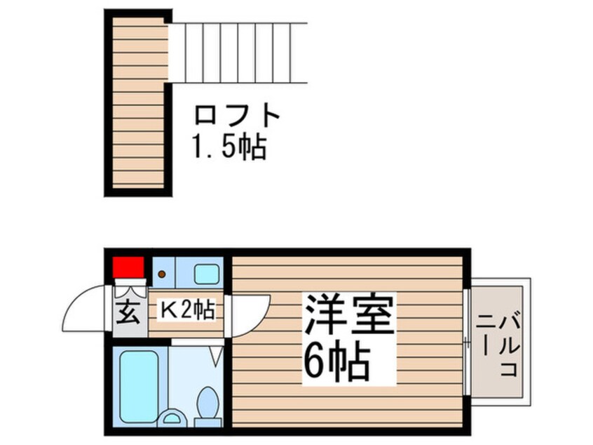 間取図 ジュネパレス柏第１７