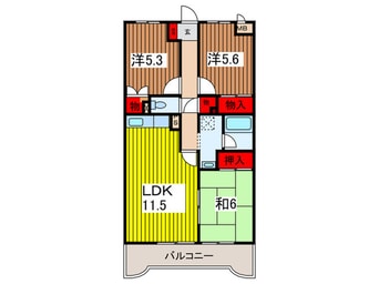 間取図 サンアゼリア弐番館