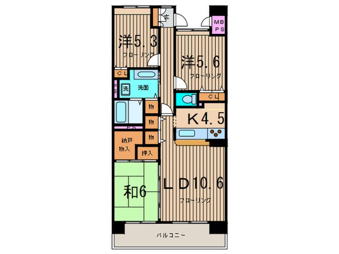 間取り図 アソシエ－ル溝の口