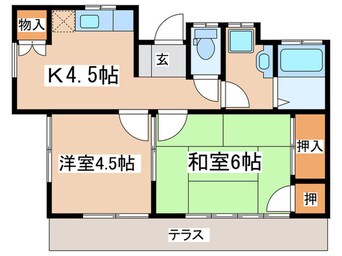 間取図 斉藤貸家・７号