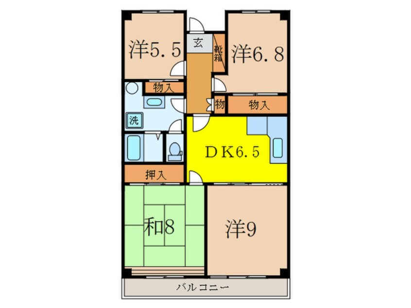 間取図 サン・コート井草