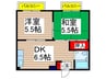 グリ－ンハイツ 2DKの間取り