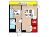 グリ－ンハイツ 1DKの間取り