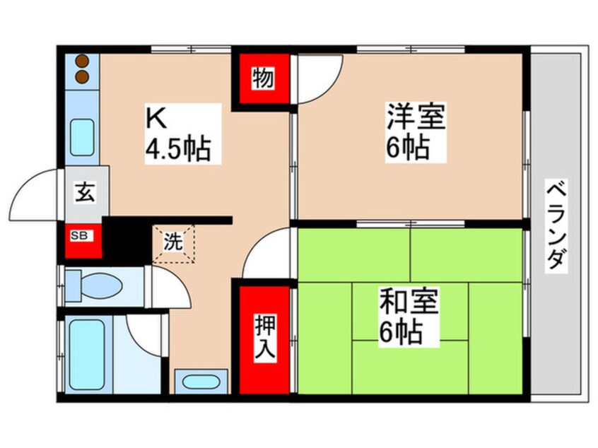 間取図 レジデンス武蔵野Ⅰ