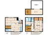 シャテニエ A棟 1LDKの間取り