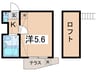 スターホームズ峰岡 1Kの間取り