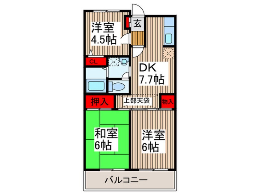 間取図 グリーンパレス