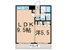 セシ－ズイシイ１３ 1LDKの間取り