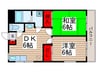 シャト－奥戸 2DKの間取り