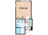 フルール 1Kの間取り