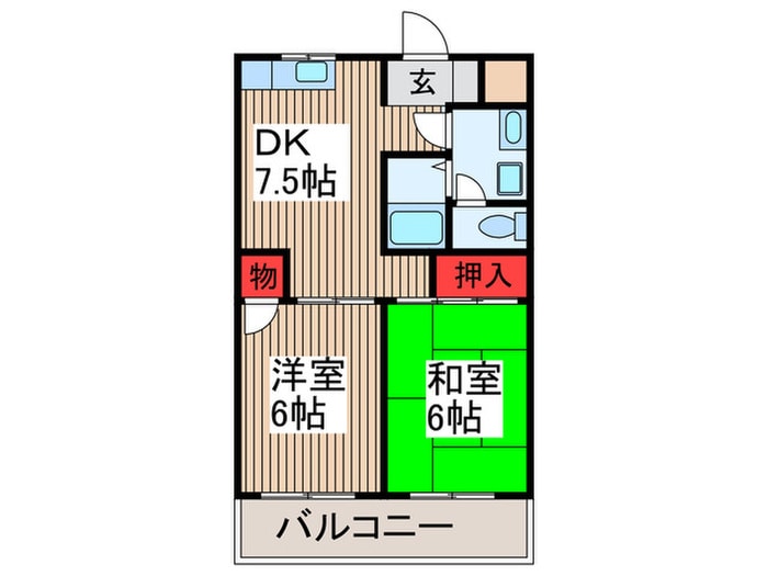 間取り図 グリーンパークタニグチ２