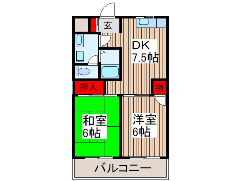 間取図 グリーンパークタニグチ２