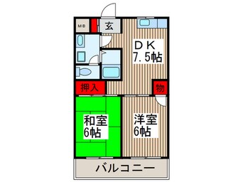 間取図 グリーンパークタニグチ２