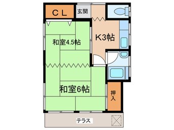 間取図 スカイハイツ