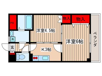 間取図 ボヌ－ル金原