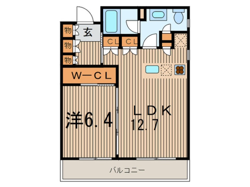 間取図 カスタリア初台Ⅱ