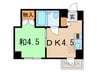 すい－とぴあ本郷 1DKの間取り