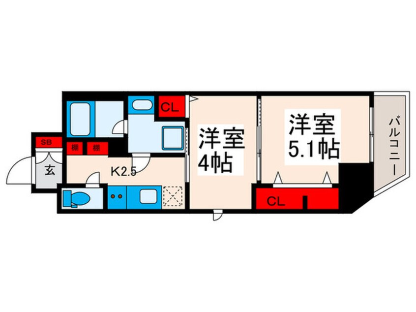 間取図 ティモーネ　グランデ町屋