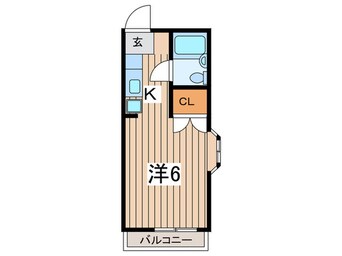 間取図 コーポシャルムA棟