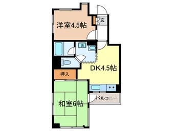 間取図 パレス内田６号館