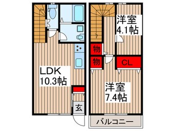 間取図 ホワイトヒルズ