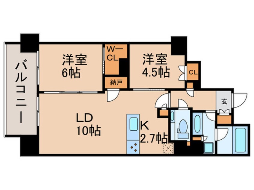 間取図 パークスフィア牛込神楽坂