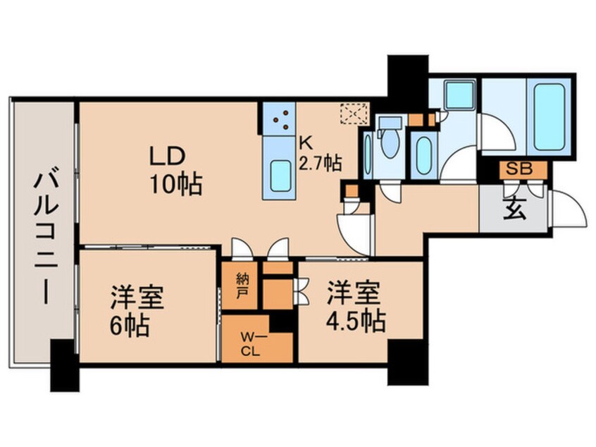 間取図 パークスフィア牛込神楽坂