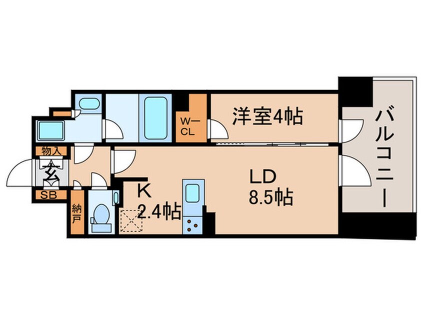 間取図 パークスフィア牛込神楽坂