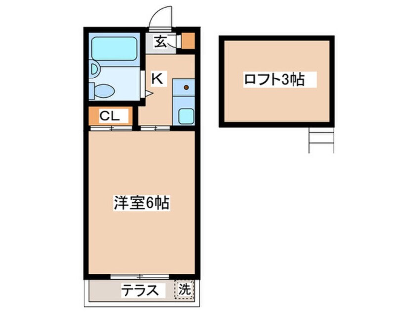 間取図 エクレ－ル中町