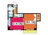 ＴＦビル・２ 1DKの間取り