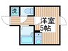 リブ千住橋戸町 1Rの間取り