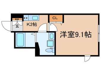 間取図 ベルシードステアー武蔵関(101)