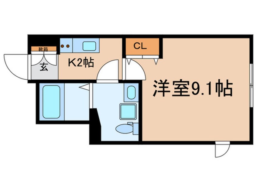 間取図 ベルシードステアー武蔵関(101)