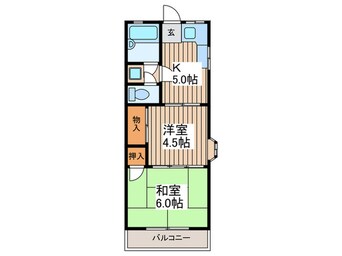 間取図 ハイツリバ－サイドＮＯ.２