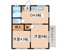 メゾンスイート 2DKの間取り