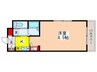 LA　COMO　CASA 1Kの間取り