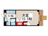 パークサイド南葛西 1Kの間取り