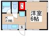 カハラコ－ポ 1Kの間取り
