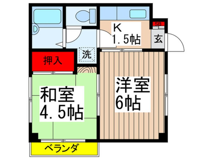 間取図 ハイツＫ