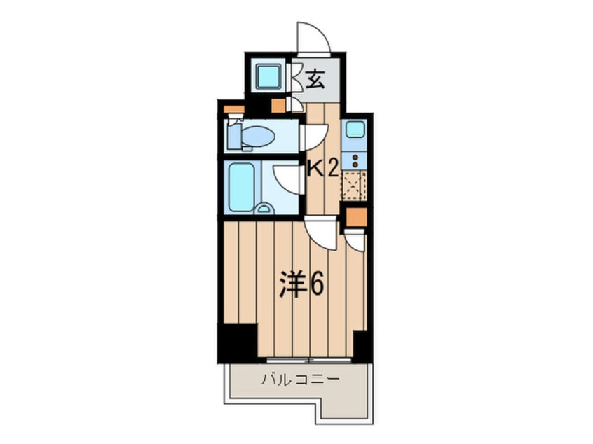 間取図 ルーブル川崎参番館（602）