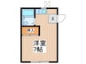 コーポ阿部 1Rの間取り
