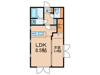 間取図 ｽﾍﾟﾘｵｰﾙ下北沢Ⅱ