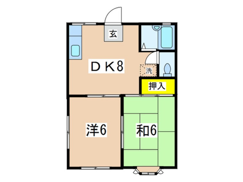 間取図 たけざわハイム