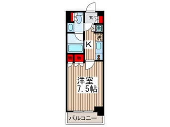 間取図 レジディア月島Ⅱ