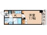 レジディア月島Ⅱ 1Kの間取り